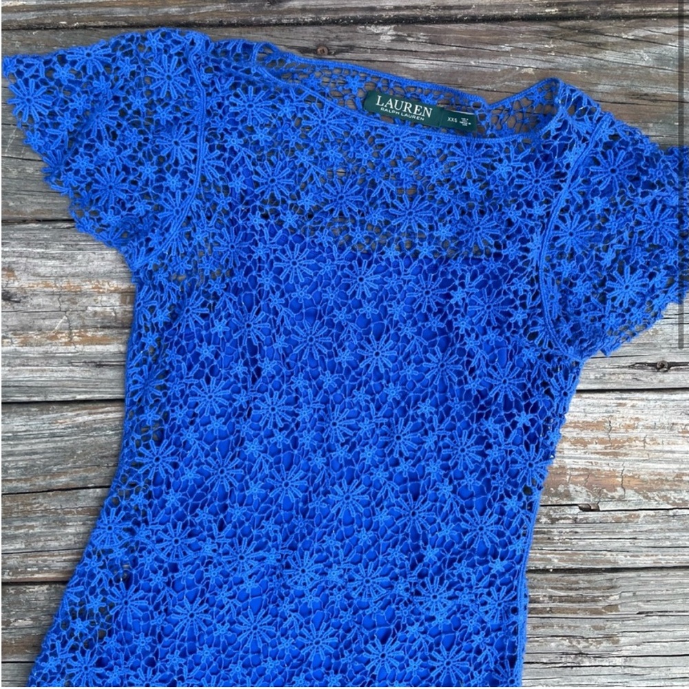 Blue Floral Ralph Lauren Summer Dress